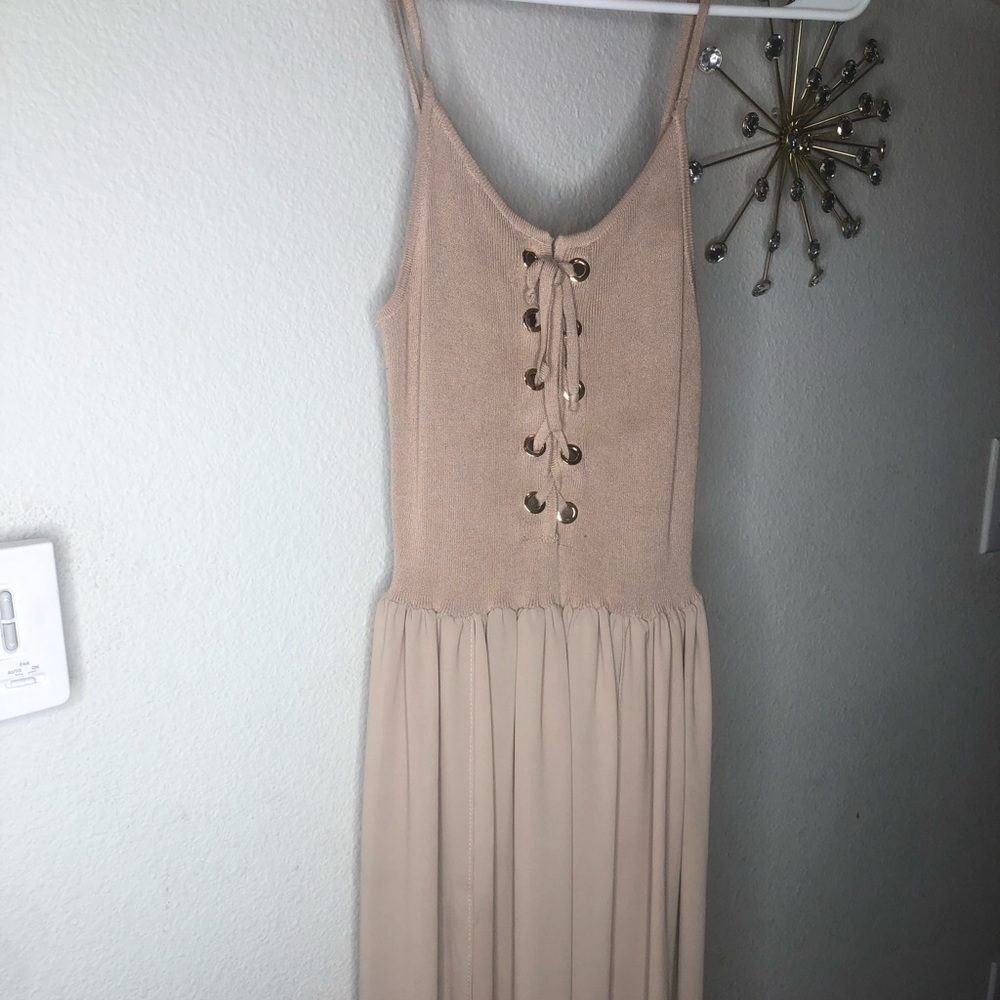 Tan/Brown Maxi dress $5